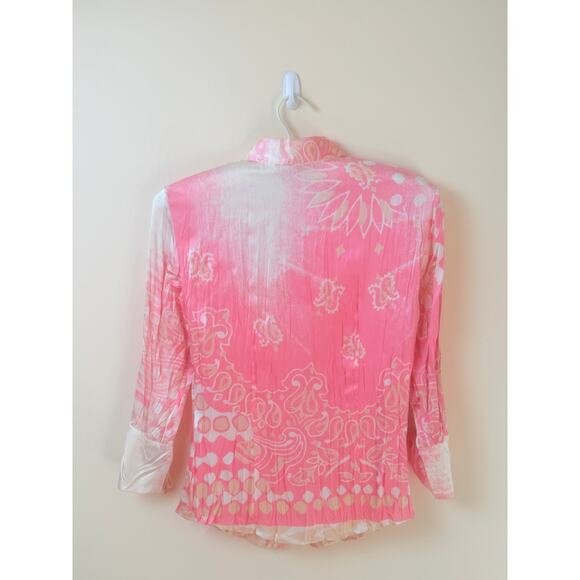 Y2K Roberto Cavalli vintage silk blouse size X - Picture 8 of 8